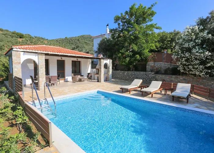 Island Skiathos-stad