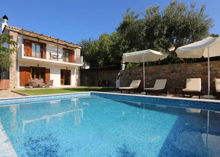 Island Skiathos-stad